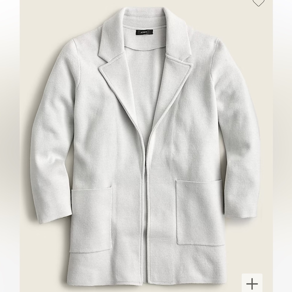 J Crew Sophie open-front sweater-blazer Grey XS